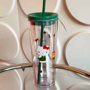 NWT🎀Holiday 2025 Starbucks x Hello Kitty Sanrio 2025 Clear Acrylic Tumbler